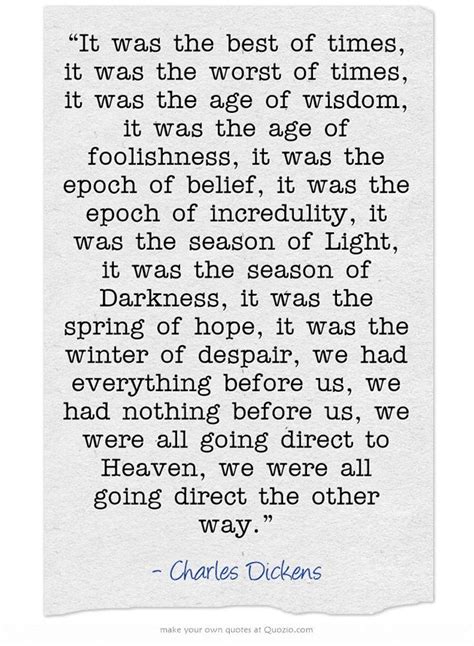 opening lines tale of two cities|A Tale of Two Cities: Important Quotes Explained .